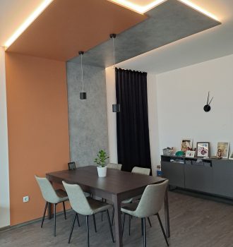 Falburkolat Kecskemét - nappali design eleme