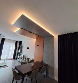 Falburkolat Kecskemét - nappali design eleme